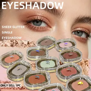 Single-color eyeshadow palette with matte finish, low saturation gray-pink color, suitable for nude makeup, can be used as blush for cut crease eye makeup, multi-purpose, suitable for daily commuting, parties, Eye makeup products