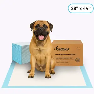 PetsWorld Dog Training & Potty Pads (Massive - 28in x 44in) PetsWorld Dog Training & Potty Pads (Massive - 28in x 44in)