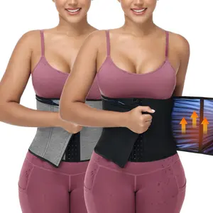 Women's Basic Minimalist Sports Gym Sauna Daily Casual Waist Trainer Shapewear Women Comfort Belt Closure Fajas Girdle Bodysuit, Gym Exercise Activewear, Women Sportswear