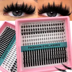 300D/Bottom Lash Clusters, High Quality Eyelashes, Eyelash Extensions Manga Lash Clusters Spike Lashes Individual Lash Clusters Lower Lashes 6-20mm Natural Band Eyelash Clusters 217pcs Bottom Lash Extension By Calphdiar