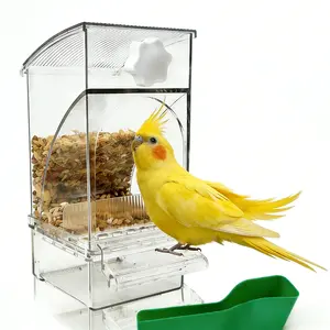 Automatic No-Mess Parrot Feeder with Husk Separator