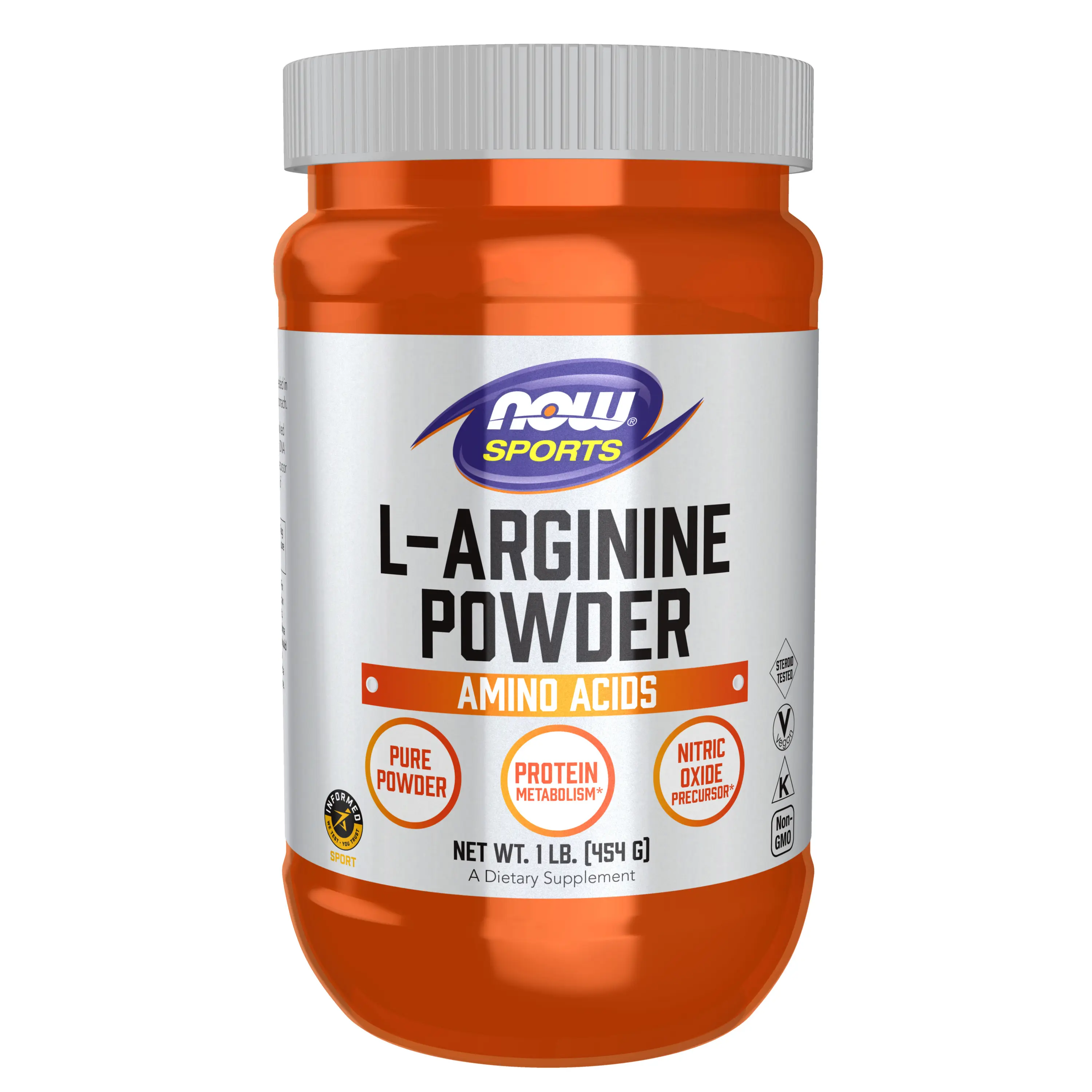 NOW Sports Nutrition, L-Arginine Powder, Nitric Oxide Precursor, Amino Acids, 1-Pound