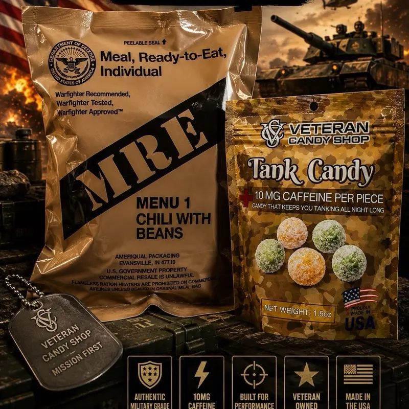 Single Military Grade MRE TANK CANDY  Bundle