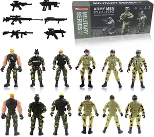 MQSTARSRISE Army Men Soldiers Toys for Boys Age 4-7,Army Men Action Figures with Weapons,Military Playset Action Figures Soldier Toy Set Easter Gift for Boys