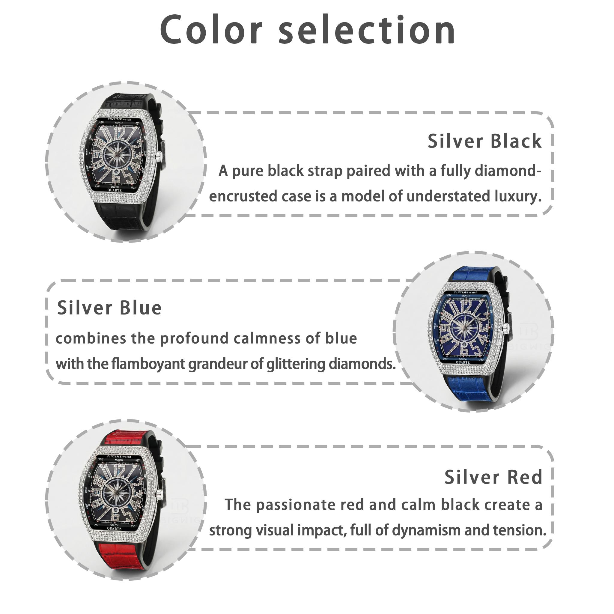 Luxury Rhinestone Decorated Quartz Watch New Style Fashionable Elegant Square Dial Analog Watch For Men & Women Trendy Watch For Daily Life With Box Luxury Rhinestone Decorated Quartz Watch New Style Fashionable Elegant Square Dial Analog Watch For Men & Women Trendy Watch For Daily Life With Box