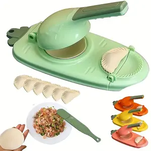 2-in-1 Manual Easy Press Dumpling Maker - Perfect for Beginners, Dough & Skin Wrapper Tool, Kitchen Gadget