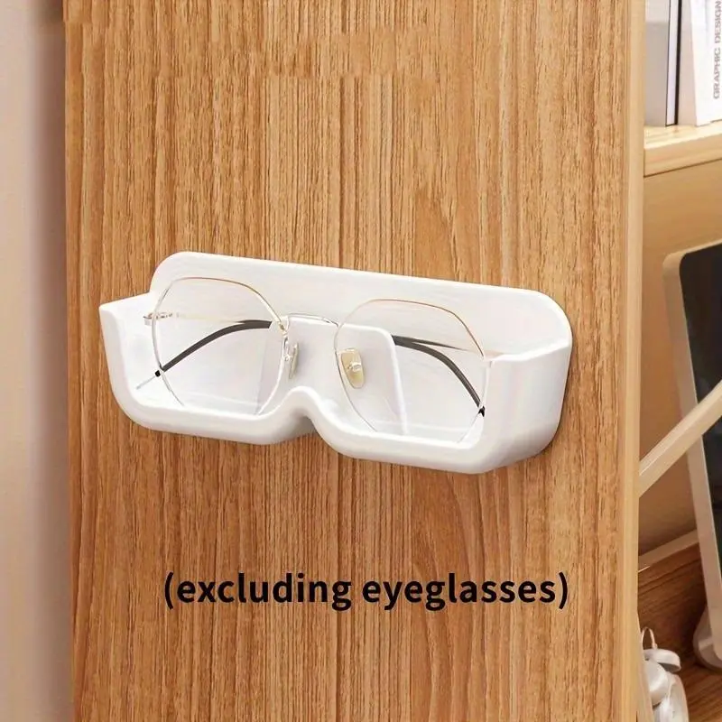 1pc Wall-mounted Eyeglass Storage Rack, Punch-Free Glasses Storage Holder Shelf, Sunglasses Display Stand, Space Saving Glasses Organizer, Eyewear