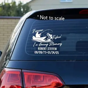 Custom Memorial Fishing Decal