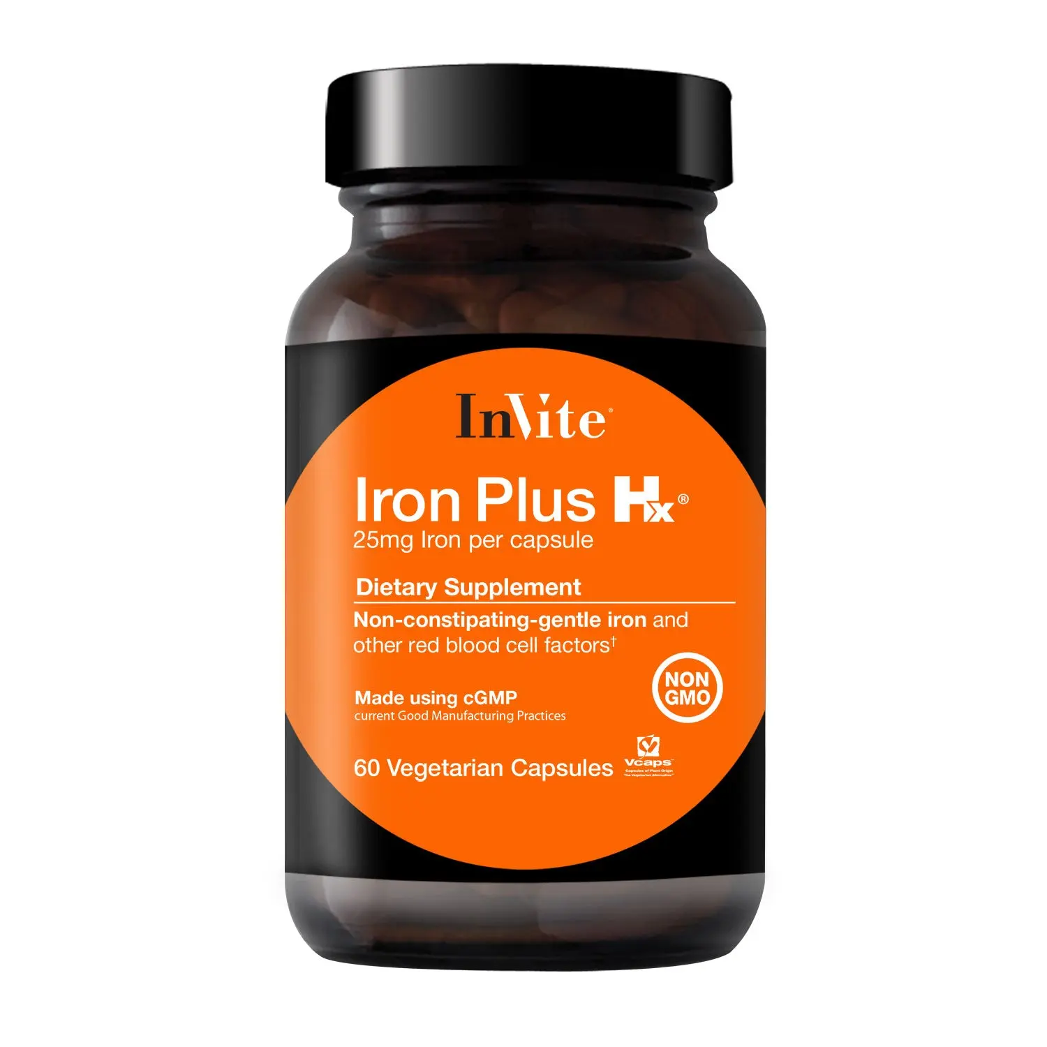 Invite Iron Plus Hx Dietary Supplement with Vitamin C, Folic Acid, Taurine, and Vitamin B12 for Energy Restoration