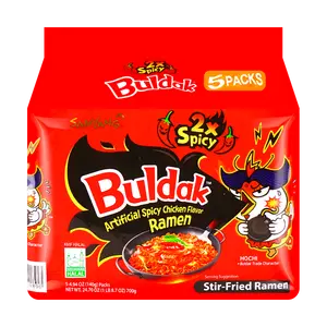 Samyang Buldak 2X Spicy Hot Chicken Flavor Ramen – 140g × 5 Pack
