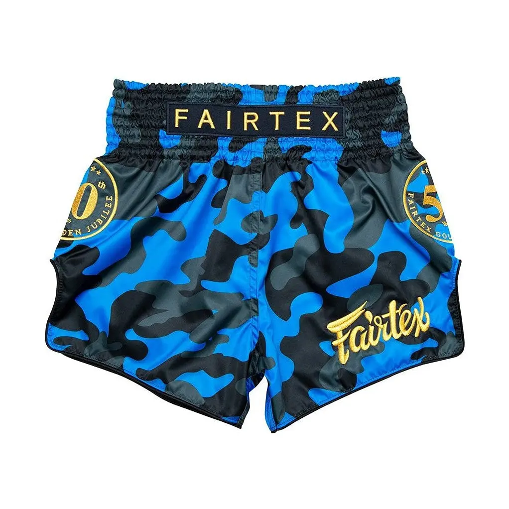 Fairtex BS1917 Jubilee Satin Slim Fit Muay Thai Shorts - Martial Arts Slim Cut Trunks with High Slit, Durable Satin, Elastic Waist, Piping, New Size Label for Training & Competition