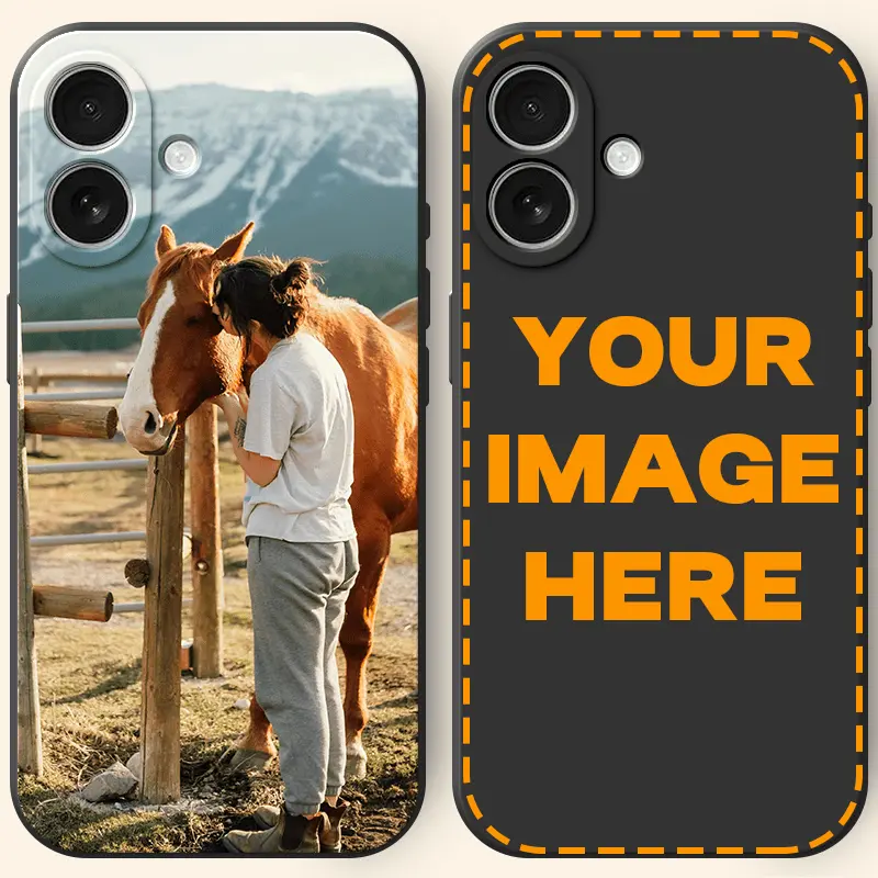 Custom Photo Phone Case – Please Send Image After Purchase.Customized Image Phone Case for Iphone 16Promax Case for 16Pro 16Plus Slim Matte DIY Case Compatible with Iphone 15 14 1