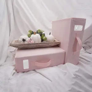 Linen Organizer and Storage Boxes - Updated Version | LuxeFold Linen Cube 2.0