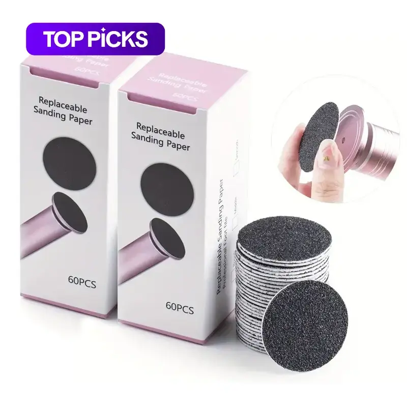 Replaceable Sanding Paper, 2 Boxes Disposable Foot File, Exfoliating Foot Dead Skin Remover Tool, Foot Dead Skin Remover, Pedicure Care Tool, Nail Tech Supplies #TOP PICKS