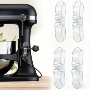 4 Pack Cord Organizer for Kitchen Appliances Upgraded Stick On Cord Holder Wire Wrapper Cord Keeper for Mixer Blender Coffee Maker Air Fryer Toaster and Cooker Home Appliance Cable Organizer