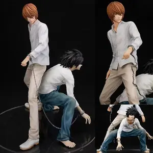 20cm DEATH NOTE Yagami Light L·Lawliet L Lawliet Anime Figurine Action Figure Toys Doll Christmas Gift No Box