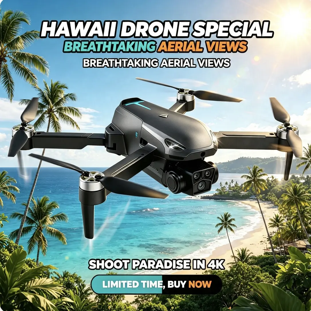 2026 M8 Pro Drone & 4K Camera, GPS & 5G WiFi FPV, Brushless Motor, Optical Flow Hover, Smart Obstacle Avoidance, Auto Return, 360° Stunt Roll, Dual Batteries Included
