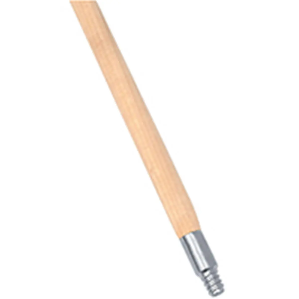 212 MAIN Lacquered Wooden Broom Handle - 60 in. Household Push Broom Accessory with Metal Threaded Tip