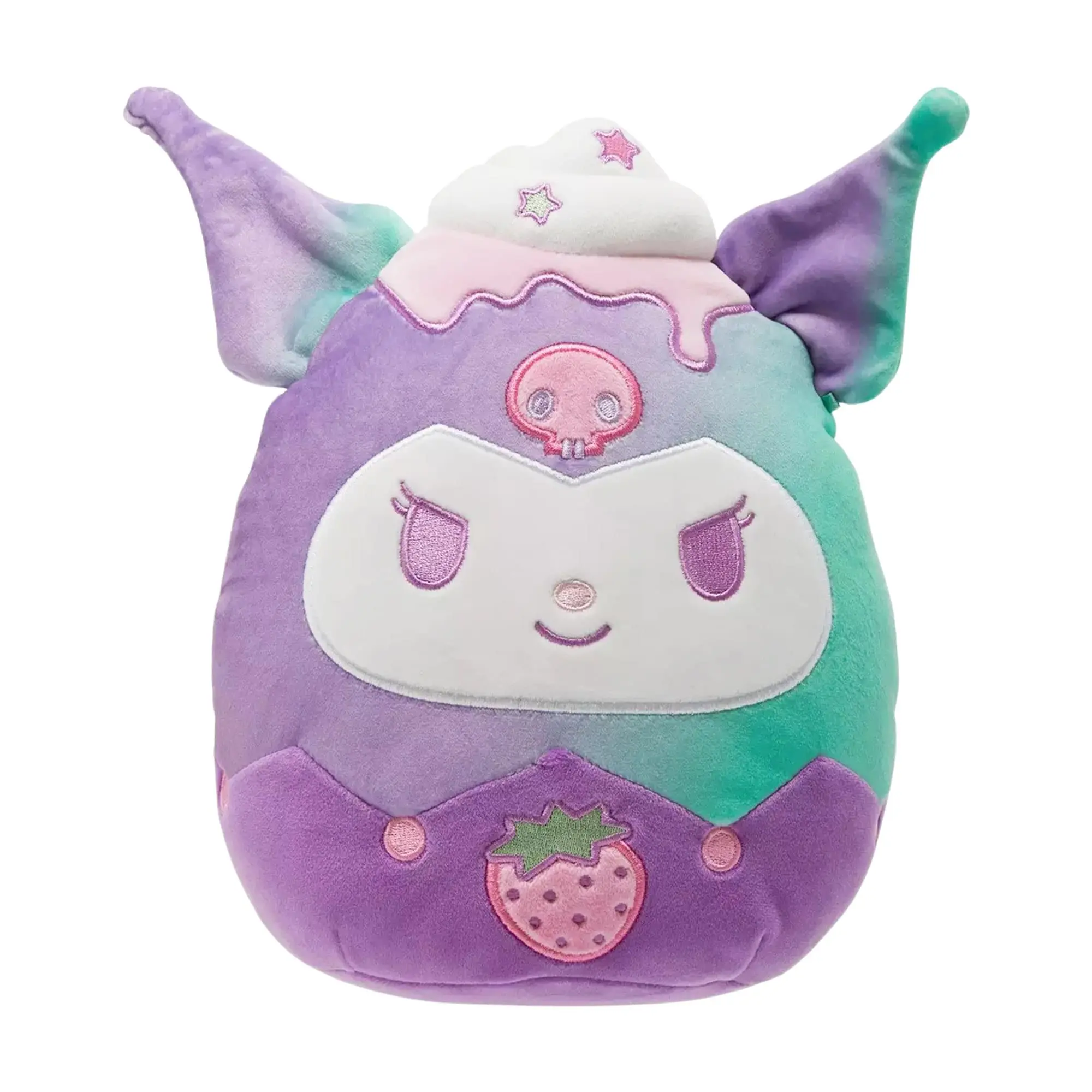 Officially Licensed Hello Kitty & Kuromi 8-in Squishmallow Plush Toy, Polyester Stuffed Animal for Couch, Bedtime Stories, Travel