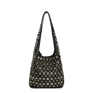 Drama First Studded Tote Bag
