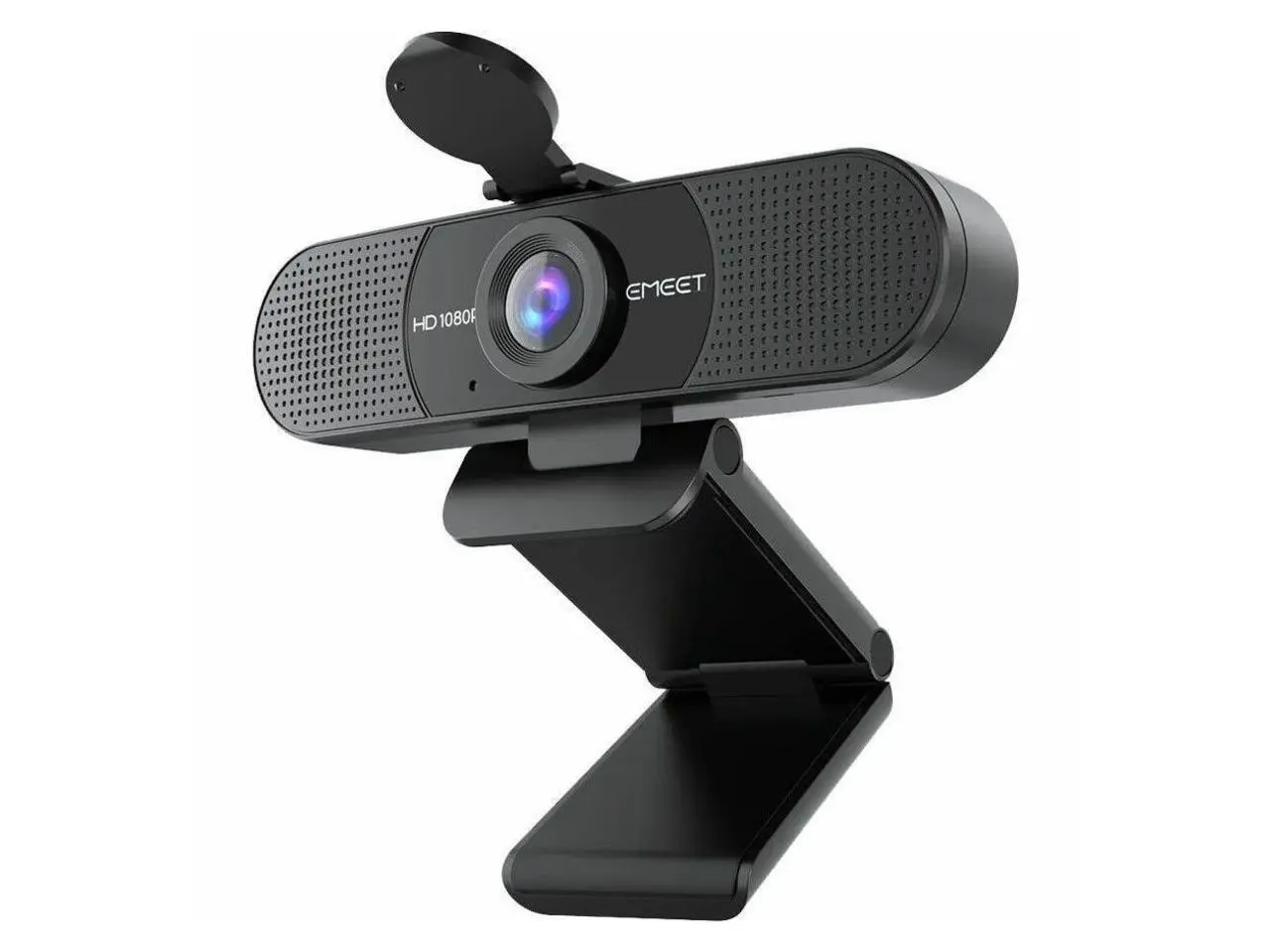 EMEET C960 - 1080P Webcam with 2 Noise Reduction Mics - 90deg Field of View - Plug and Play and compatible with all OS - EMC9BF-LD