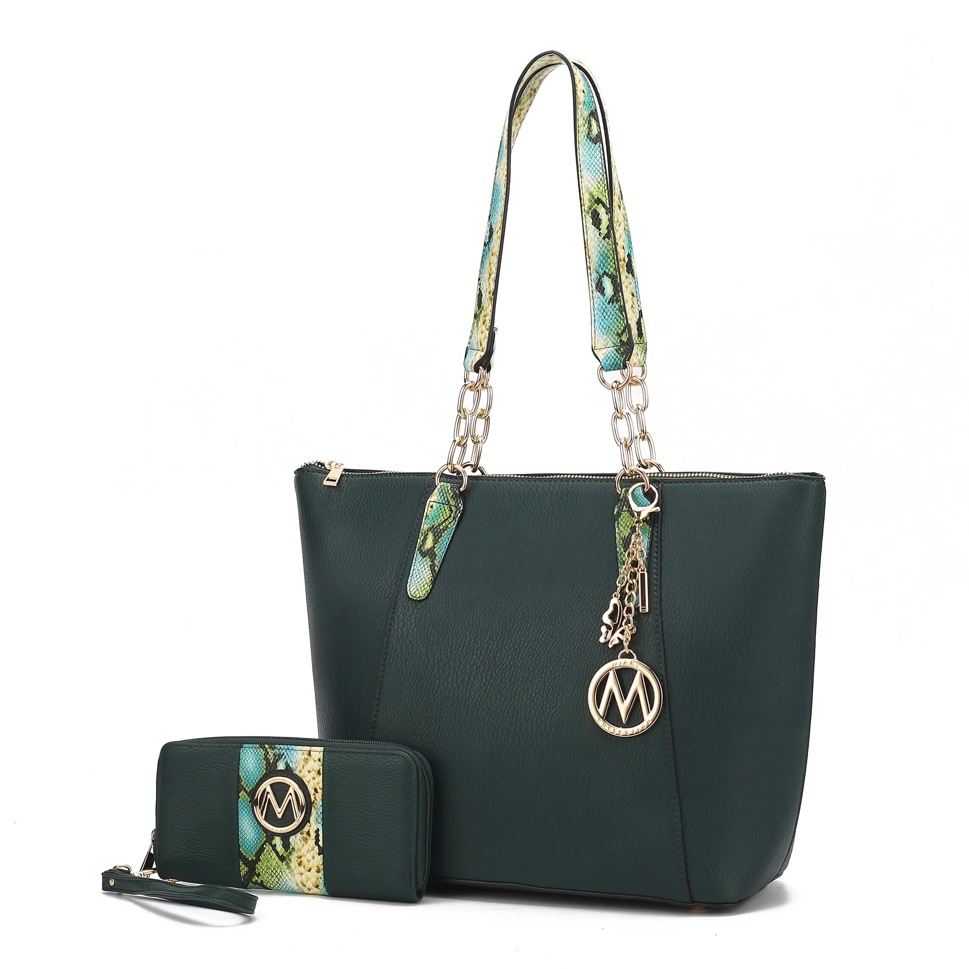 MKF Collection Ximena Vegan Leather Tote Bag & matching Wristlet Wallet