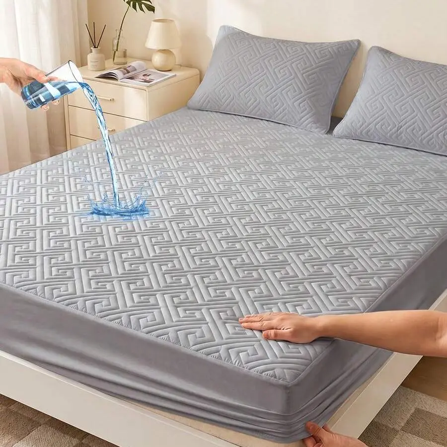 Waterproof Fitted Sheet Mattress Cover Protector Affordable Bedding