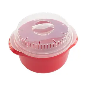 Nordic Ware Microwave Multi-Boiler | Rice, Pasta & Veggie Cooker with Strainer Lid | Easy Meal Prep Bowl