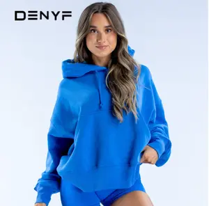 Oversized Hooded Sweatshirt for Women, Soft Casual Pullover Top for Yoga, Gym & Loungewear