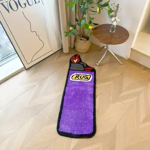 Purple lighter living room sofa carpet irregular design bedroom decoration bedside carpet soft and comfortable study reading area play area non-slip floor mat modern minimalist study office lounge carpet home leisure area coffee table coffee table carpet