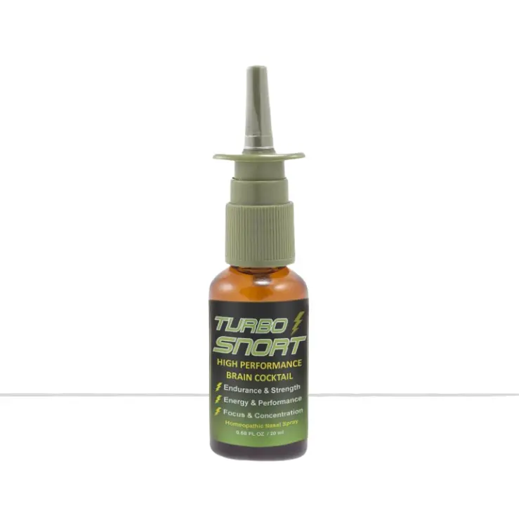 Turbo Snort Caffeine Energy Nasal Spray - 0.68 fl. oz (20ml) | For Mental Alertness, Memory, Concentration, Oral, & Comfort