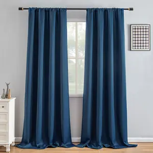 Blackout Curtains, 6 Colors, 5 Sizes，Rod Pocket