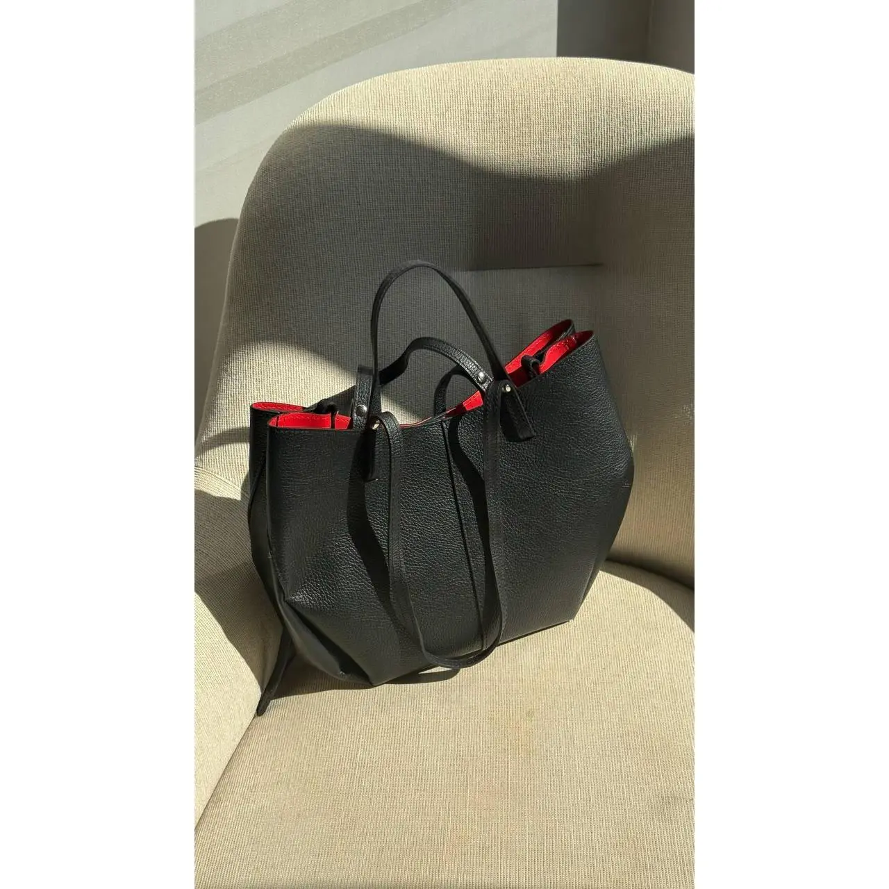 Italian genuine leather bag. Shopper Italian genuine leather bag. Shopper