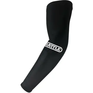 Battle Sports Adult Performance Football Full Arm Sleeves - Black/White