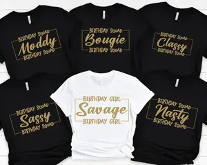 Birthday Group Shirts, Birthday Squad Shirt, Savage Birthday Girl Shirt, Birthday Shirt, Birthday Party Shirt, Birthday Gang Shirt