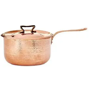 Copper Saucepan 8.6 Qt with Standard Lid