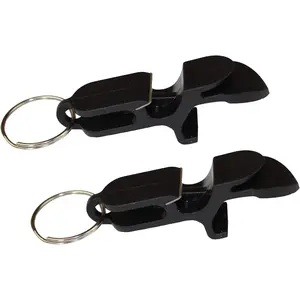 Beer Shotgun Tool Bottle Opener Keychain 2 Pack Black Great for Parties Party Favors Gift Drinking Accessories