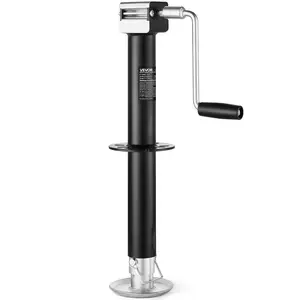 【fathersdaygift】VEVOR 5000 lbs A-Frame Trailer Jack, 15-Inch Vertical Travel, Trailer Lift Jack with Adjustable 7-Level Drop Leg & Drill Socket, Cordless Drill Compatible, Suitable for RV, Utility, Yacht Trailers