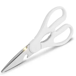ELITEQUO All Purpose Kitchen Scissors, Heavy  Duty Stainless Steel Scissors, Dishwasher Safe, Soft Grip Comfort Handle