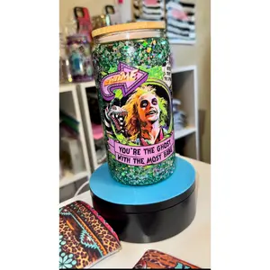 Beetle Juice snowglobe 16oz