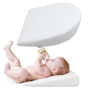Baby Wedge Pillow for Newborn, Incline, Waterproof, Pregnancy Wedge, Premium Foam with Removable Cover Pregnancy Wedge, Incline, with Removeable Cover