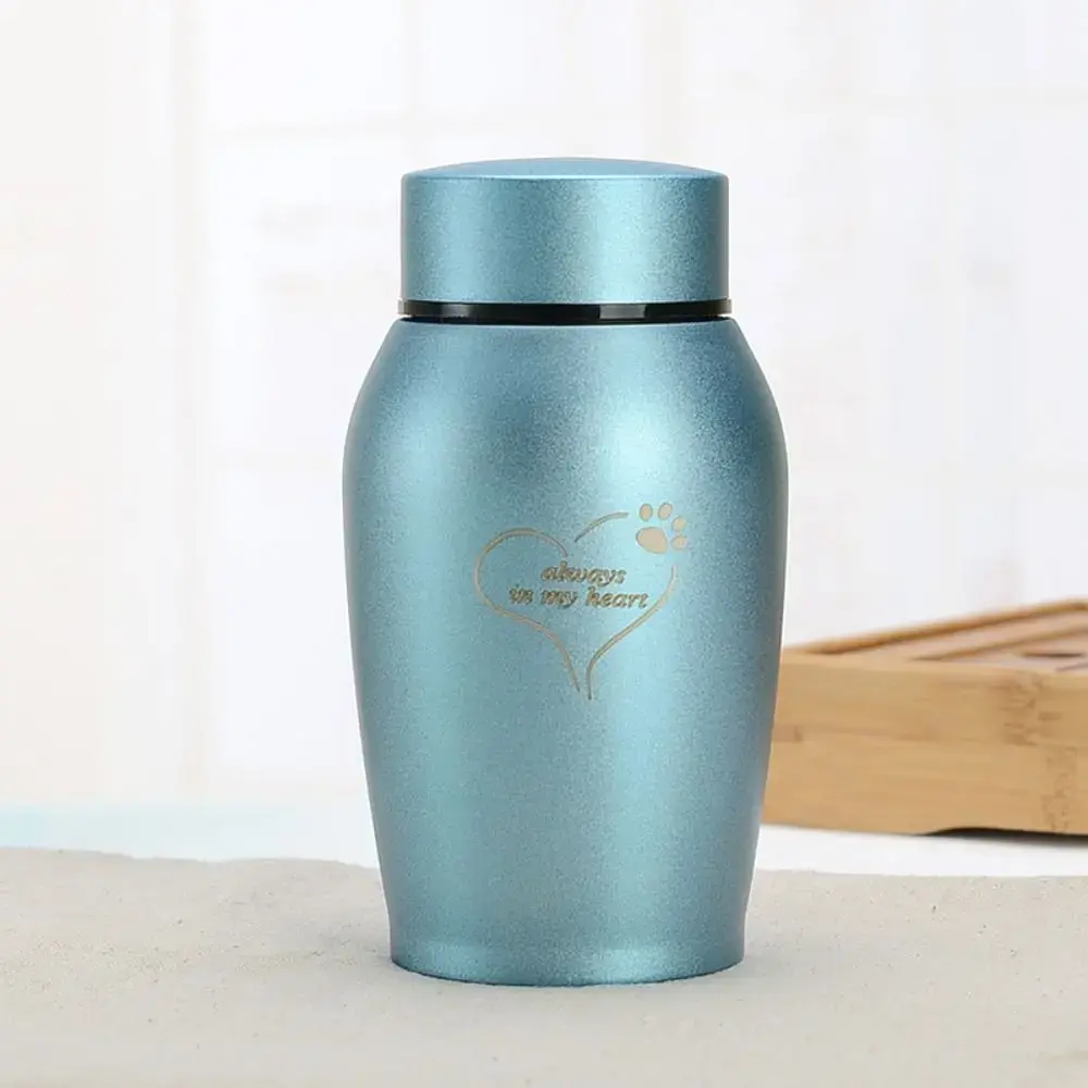Pet Memorial Urn with Paw Print - Secure Sealed High-Quality Ash Storage Keepsake, Waterproof Durable Funeral Holder, Elegant Design Memorial Gift for Dogs Cats with Peaceful Tribute & Peace of Mind