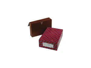 Smead 72475 5 1/4 Inch Expansion Wallets with Cord, Six Pocket, Redrope, Legal, 10/Box