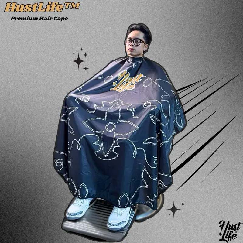 Premium Barber Salon Hair Cape for Stylish Haircuts ( Hook Neck )