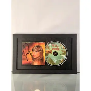 Taylor Swift Signed CD 'The Life of a Showgirl' Framed Display with CD