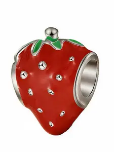 New Original Fruit Series Strawberry Bead Pendant, Thanksgiving Christmas Bead and Pendant Designer Bracelet, DIY Gift for Women