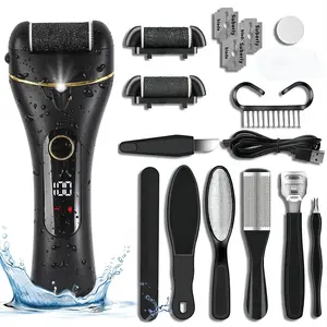 Charging and Washing Automatic Calluses Removal Machine for Household Use, 1 Set Electric Foot Calluses Removal Kit, Charging and Repairing Foot Electric Tool for Winter Gift