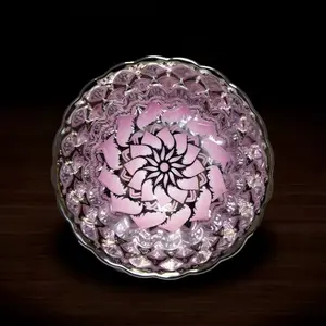 Handcrafted Jianzhan Tea Cup with Intricate Floral Design and Elegant Pink Hues for Tealovers