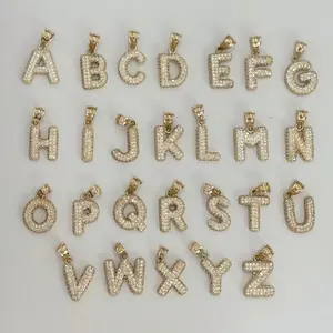 14K Gold Puffy Letters A-Z