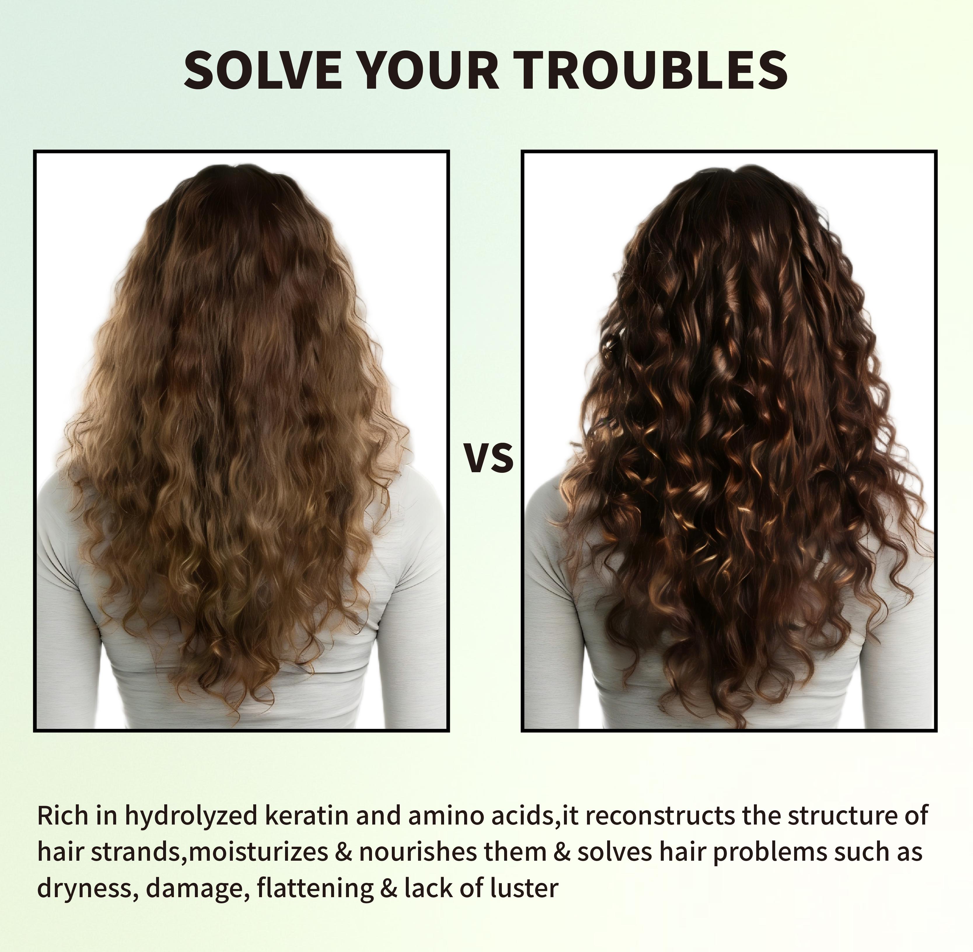 GRODOM Keratin Repair Hair Mask,Deep Conditioning Hair Treatment for Damaged Hair,Anti-Frizz Hydrating Hair Mask for Dry Curly 3A to 4C Hair,Color-Treated Hair Care,Cuticle Sealing Deep Nourishing Hair Repair,300ml